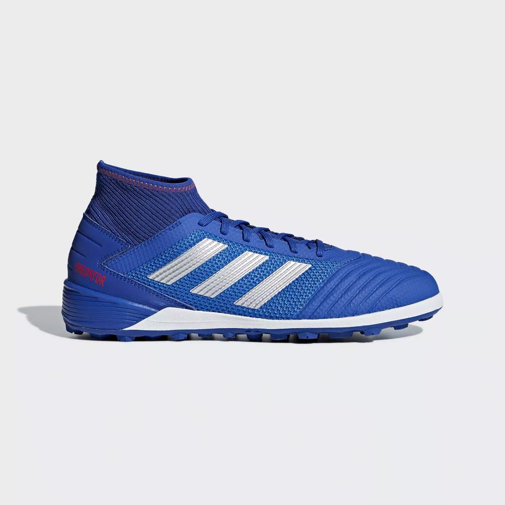 Adidas Predator Tango 19.3 Turf Tenis De Futbol Azules Para Hombre (MX-89292)